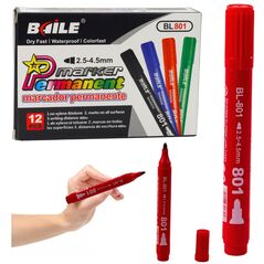 Marker Permanentny Wodoodporny Czerwony 2,5-4,5 mm