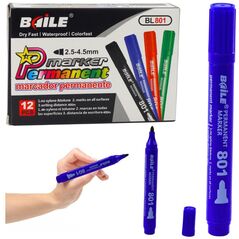 Marker Permanentny Wodoodporny Niebieski 2,5-4,5 mm