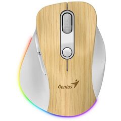 Mysz bezprzewodowa, Genius Ergo 9000S Pro, bia�o-be�owy, optyczna, 2400DPI