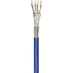 Goobay CAT 7A+ kabel sieciowy, S/FTP (PiMF), Niebieski - Długość kabla 250 m