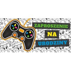 Zaproszenie Urodziny - Pad (5szt) EDUKAMP