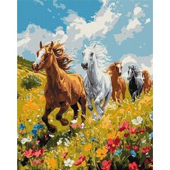 Malowanie po numerach - Polowa harmonia 40x50cm EDUKAMP