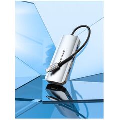 Vention TOIHB stacja dokująca Przewodowa USB 3.2 Gen 1 (3.1 Gen 1) Type-C Srebrny