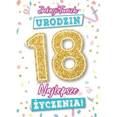 Karnet Urodziny 18