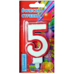 Świeczka cyferka 5