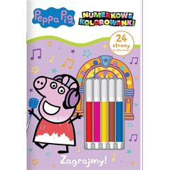 Peppa Pig. Numerkowe kolorowanki cz.4 Zagrajmy!