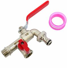 AWTOOLS ΔΙΠΛΗ ΝΙΚΕΛΕΝΙΑ ΟΡΕΙΧΑΛΚΙΝΗ ΒΡΥΣΗ ΚΗΠΟΥ 1/2" ΕΞΩΤΕΡΙΚΟ ΣΠΕΙΡΩΜΑ 2x3/4"