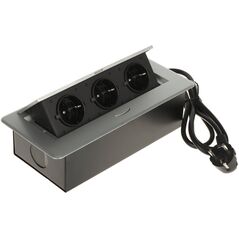 LISTWA ZASILAJĄCA MEBLOWA FPS-3S/CABLE (3 GNIAZDA)