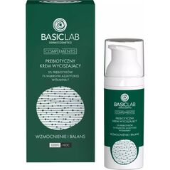 Basiclab Complementis prebiotyczny krem wyciszający z 5% prebiotyków 1% wąkrotki azjatyckiej i witaminą F 50ml