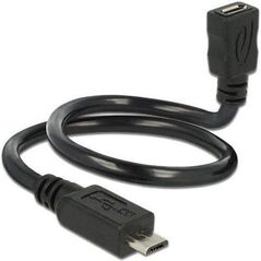 Kabel USB Delock 0.35 m Czarny (83924)