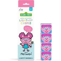 Glo Pals Glo Pals, Αισθητηριακοί κύβοι που λάμπουν στο νερό - Abby, 4 τεμ. 14222758 850016823427