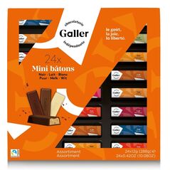 Κουτί δώρου με μίνι μπάρες Galler Mini Batons Assortment, 24 τεμ.