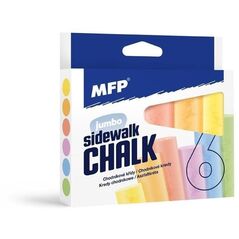 Κιμωλία πεζοδρομίου οβάλ MFP 6 χρώματα