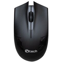 C-TECH ποντίκι WLM-08, ασύρματο, 1200DPI, 3 κουμπιά, USB nano receiver, μαύρο
