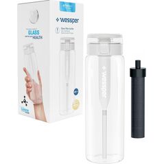 Wessper Szklana butelka filtrująca ActiveMax Clarti Glass 680ml