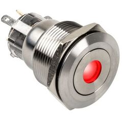 DimasTech DimasTech Βανδαλισμού διακόπτης/κουμπί 22mm, Silverline Dot - RGB
