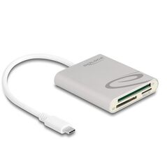 Delock Αναγνώστης καρτών USB Type-C για κάρτες μνήμης Compact Flash, SD ή Micro SD