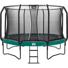 Trampolina ogrodowa Salta ogrodowa First Class z siatką wewnętrzną 10 FT 305 cm zielona