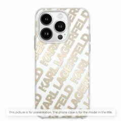 Θήκη Karl Lagerfeld IML Rhinestones Logo για iPhone 16 Pro ροζ