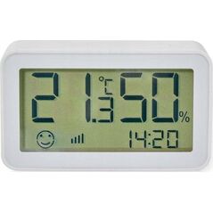 Nawilżacz powietrza Nedis Nedis ZBSC30WT, White, Indoor hygrometer, Indoor thermometer, Hygrometer, Thermometer, Hygrometer, Thermometer, Plastic, 0 - 95%