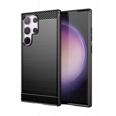 Θήκη σιλικόνης Carbon Case για Samsung Galaxy S24 FE - μαύρο