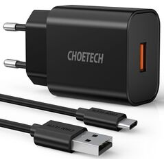 Ładowarka Choetech Q5003 1x USB-A 3 A (Q5003 BLACK)