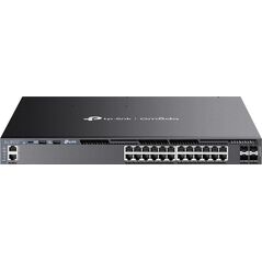 TP-Link Omada SG6428XHP łącza sieciowe Zarządzany L3 Gigabit Ethernet (10/100/1000) Obsługa PoE 1U Czarny
