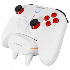 Rampage Hydra Pro Ασύρματο Χειριστήριο RGB με βάση φόρτισης λευκό
