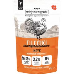 Karma mokra dla kota Fileciki Indyk (dorosły) 85g
