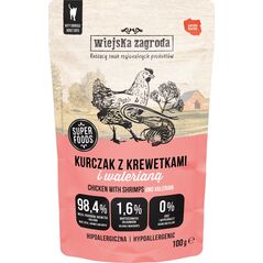 Karma mokra dla kota Kurczak z krewetkami i walerianą (dorosły) 100g