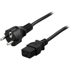 Καλώδιο τροφοδοσίας Deltaco DELTACO καλώδιο, 16A, CEE 7/7 - IEC C19, 5m DEL-111T