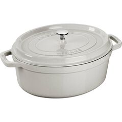 STAUB Garnek żeliwny owalny 5.5 l biały