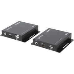 MANHATTAN 1080p60Hz HDMI KVM over IP Extender Set HDMI-Επέκταση σήματος έως 120m μέσω καλωδίου Cat6 ή δικτύου με δυνατότητα IP