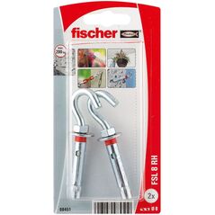 Άγκιστρο Fischer με γάντζο σχήματος C FSL 8 RH 2 τεμ.