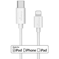 Καλώδιο MediaRange MRCS215 USB USB 2.0 1 m USB C USB C/Lightning Λευκό