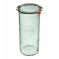 Κυλινδρικό βάζο 1500 ml (6 τεμ), καπάκι, λαβή, σετ x2