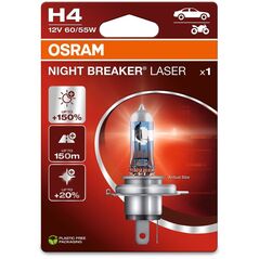 CAR LIGHT 60/55W 12V P43T 10XBLI1 H4