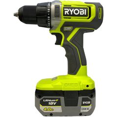 Επαναφορτιζόμενο δραπανοκατσάβιδο RYOBI ONE+ RDD18-2C42S, 18 V, 2.0+4.0 Ah Li-ion, 52 Nm