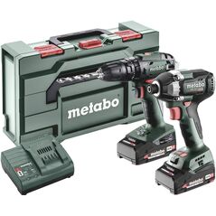 Σετ συνδυασμού Metabo SB 18 + SSD 18 LT 200 BL - Κρουστικό δράπανο μπαταρίας, κρουστικό κατσαβίδι μπαταρίας συμπεριλαμβανομένης της μπαταρίας, συμπεριλαμβανομένου του φορτιστή (685197000)