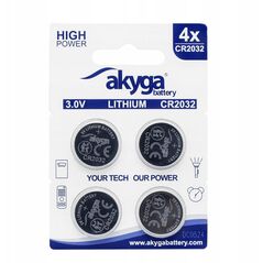 Μπαταρία λιθίου CR2032 Akyga AKY2100 3V / 210mAh 4τμχ