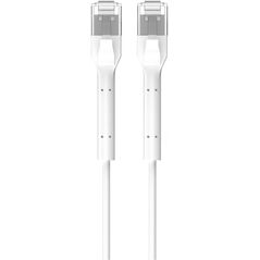 Extralink Κατηγορία 6 U/Ftp 2M 1Gbps Λευκό | Patchcord Lan | Χάλκινο Καλώδιο Δικτύου Στριμμένο Ζεύγος, Σπασμένη Άκρη