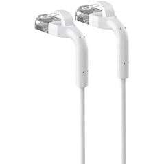 Extralink Κατηγορία 6 U/Ftp 10M 1Gbps Λευκό | Patchcord Lan | Χαλκός Δικτυακό Καλώδιο Στριμμένο Ζεύγος, Σπασμένο Άκρο
