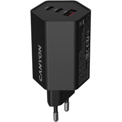 Φορτιστής CANYON HEXAGON 65 GaN 65W 2xPD 1xQC EU Μαύρο