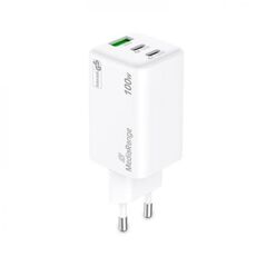 Φορτιστής MEDIARANGE 100W 3-Port 2x USB-C και 1x USB-A, λευκό