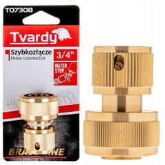 Ταχυσύνδεσμος 3/4" με στοπ BRASS-LINE (10/80)