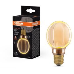 Διακοσμητικός λαμπτήρας LED OSRAM O-FILAMENT, G80, E27, 4W, 1800K, 110lm, ρυθμιζόμενης έντασης