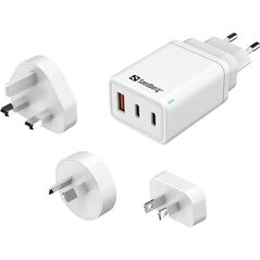 Φορτιστής Ταξιδιού 3σε1 USB-C/A 65W