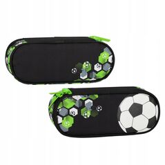 Πορτοφόλι οβάλ με 1 φερμουάρ FOOTBALL GREEN Starpak 12/48