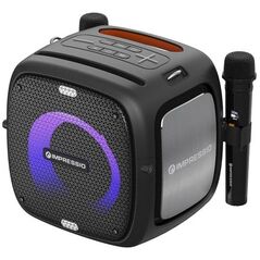 C-TECH ηχείο Impressio Qubis, Party, 80W, 2x Μικρόφωνο