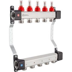 Διανομέας InoxFlow με ροόμετρα (σειρά UFN) - 12 κυκλώματα KAN-THERM